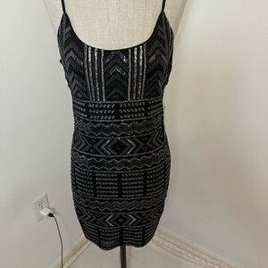 Express Beaded & Sequin Mini Dress. NWT Size S